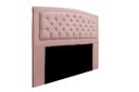 Ver imagem 2 de Cabeceira Estofada Geovana 140cm para Cama Box Casal com Botões Strass Cristais Suede Rose Gold - Ad