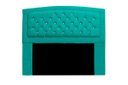 Ver imagem 1 de Cabeceira Estofada Geovana 160cm para Cama Box Queen Size com Botões Strass Cristais Corino Azul Tur