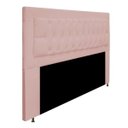 Ver imagem 2 de Cabeceira Estofada Bianca 160cm para Cama Box Queen Size Quarto Suede Rose Gold - ADJ Decor