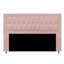 Ver imagem 1 de Cabeceira Estofada Bianca 160cm para Cama Box Queen Size Quarto Suede Rose Gold - ADJ Decor