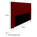 Ver imagem 3 de Cabeceira Estofada Bianca 160cm para Cama Box Queen Size Quarto Corino Vermelho Marsala Bordô - Adj