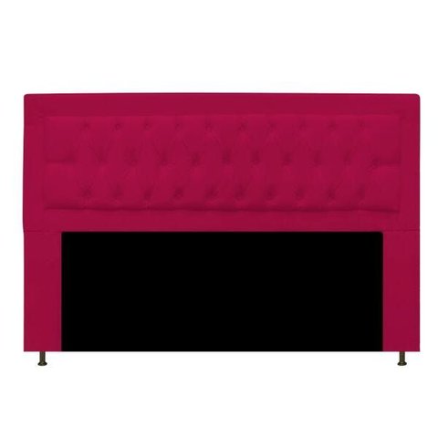 Cabeceira Estofada Bianca 160cm para Cama Box Queen Size Quarto Suede Rosa Pink - ADJ Decor