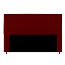 Ver imagem 1 de Cabeceira Estofada Bianca 195cm para Cama Box King Size Quarto Corino Vermelho Marsala Bordô - Adj D