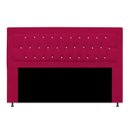 Ver imagem 1 de Cabeceira Estofada Bianca 160cm para Cama Box Queen Size com Botões Strass Cristais Corino Rosa Pink