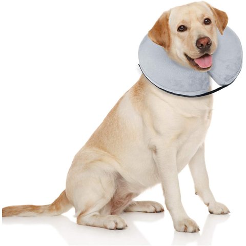 Bencmate Coleira Inflável Protetora para Pets Cinza (g)