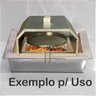 Forno de Pizza para Churrasqueira 45x45 com Grelha, Assadeira, Porta e Chaminé Loja de Churrasqueira - 6
