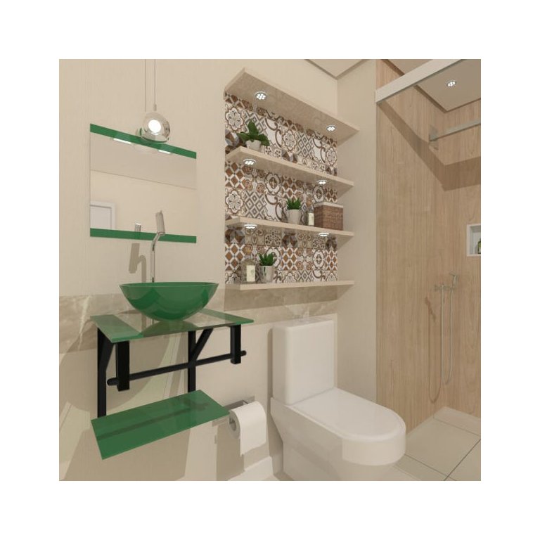 COMBO 2X1 GABINETE DE VIDRO CROÁCIA 40CM AP VERDE + TORNEIRA ALGARVE EK COMBO 2X1 GABINETE DE VIDRO CROÁCIA 40CM AP VERDE + TORNEIRA ALGARVE EK