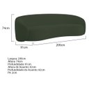 Ver imagem 3 de Kit Sofá 3 Lugares 200cm e 2 Poltronas Orgânica Luxo Recepção Amore Linho - Adj Decor