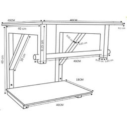COMBO 2X1 GABINETE DE VIDRO CROÁCIA 40CM AP MARROM + TORNEIRA ALGARVE EK - 5