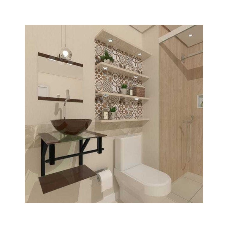 COMBO 2X1 GABINETE DE VIDRO CROÁCIA 40CM AP MARROM + TORNEIRA ALGARVE EK COMBO 2X1 GABINETE DE VIDRO CROÁCIA 40CM AP MARROM + TORNEIRA ALGARVE EK