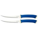 Ver imagem 7 de Conjunto de Facas para Tomate Felice Corte Preciso Aço Inox Cabo Polipropileno Azul Tramontina 02
