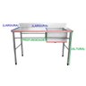 Bancada / Mesa Pia Em Aço Inox com Uma Cuba (56x34x14) A Direita (140x60x85) - 2