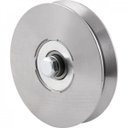 Ver imagem 1 de Roldana para portão 4" tipo V aço polido sem caixa Vonder