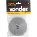 Ver imagem 2 de Roldana para portão 4" tipo V aço polido sem caixa Vonder