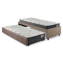 Ver imagem 1 de Bicama Box Viúva 126x208 Linho Marrom com Dois Colchões Adapto Molas Ensacadas Ecoflex