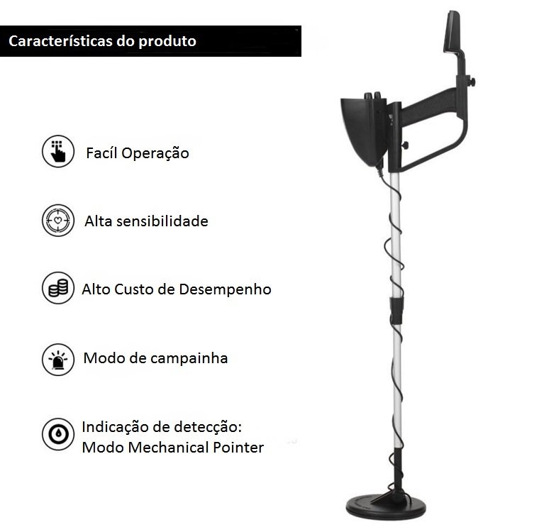 Detector de metal Drauer Professional Ouro prata - 7