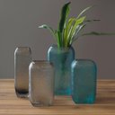 Ver imagem 6 de Vaso Decorativo Cachepô Enfeite 25x14x14cm Vidro Azul