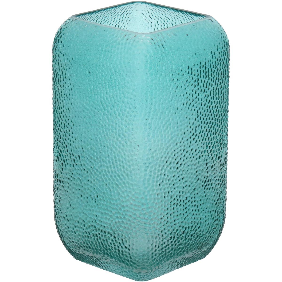 VASO 25x16x16cm VIDRO AZUL - 2