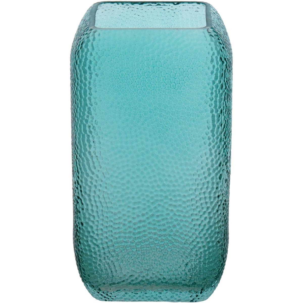 VASO 25x16x16cm VIDRO AZUL