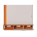 Ver imagem 2 de Painel Home Suspenso Egeu para Tv até 65 Polegadas Off White Matte-freijo Off White Matte-freijo