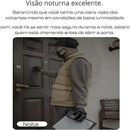Campainha Câmera Wi-fi sem Fio Interfone Inteligente Áudio - 5