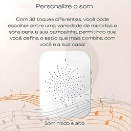 Campainha Câmera Wi-fi sem Fio Interfone Inteligente Áudio - 4