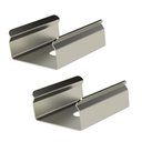 Ver imagem 1 de Kit Acessórios Taschibra para Perfil Embutir 0,9x2,4cm Vertex 24 Preto