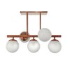 Lustre Bola com 5 Globos Rose Gold - 1