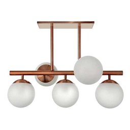 Lustre Bola com 5 Globos Rose Gold - 2