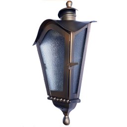 Arandela de Ferro Colonial Sinhá Meia Taça Cor Cobre - 1