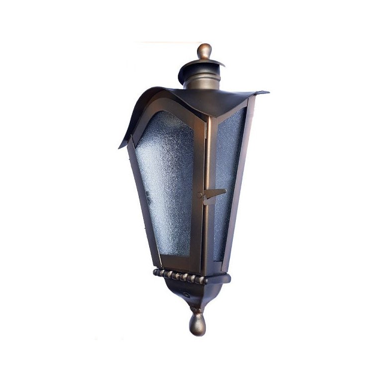 Arandela de Ferro Colonial Sinhá Meia Taça Cor Cobre