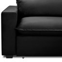 Ver imagem 7 de Sofa 2 Lugares Retrátil Reclinavel 200cm Veludo Preto Andreza