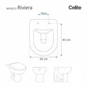 Ver imagem 2 de Assento Sanitario Riviera Rosato para vaso Celite