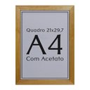 Ver imagem 1 de 1 Unidade Moldura Madeira A4 21x30 Quadro e Certificado