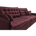 Ver imagem 4 de Sofá Sem Caixa Retrátil e Reclinável 1,95m Cama inBox Versátil Suede Velusoft Vinho