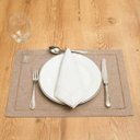 Ver imagem 1 de Jogo 2 Lugares Americanos Retangular Glamour Taupe