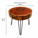 Ver imagem 4 de Mesa de Centro em Cedro Bolacha Natural