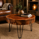 Ver imagem 1 de Mesa de Centro em Cedro Bolacha Natural