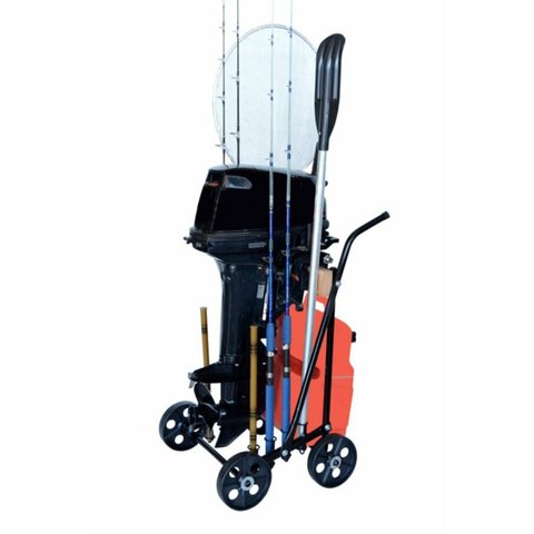 CARRINHO P/ MOTOR DE BARCO ATÉ 25HP 04RODAS C/ ORGANIZ. PLUS