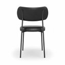 Ver imagem 6 de Kit 8 Cadeiras Sala de Jantar Lisa Pés Preto PU Preto m² - Monari Design