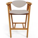 Ver imagem 6 de Kit 04 Banquetas Alta para Cozinha Bancada Bar Sala de Jantar Fixa Cecília L02 Linho Bege - Lyam