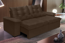 Ver imagem 1 de Sofá Retrátil e Reclinável Aspen 2.90m Super Pillow - Marrom