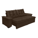 Ver imagem 2 de Sofá Retrátil e Reclinável Aspen 2.90m Super Pillow - Marrom