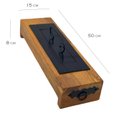 Ver imagem 5 de Lareira Ecológica 50 Cm Madeira Ferro Queimador Alcool Minas Arte Própria Lareira 50 Cm Pé Madeira