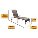 Ver imagem 3 de 2 Espreguiçadeiras e Mesa em Alumínio - Piscina, Jardim