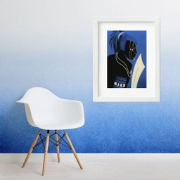 Quadros Orixá Ogum Guerreiro - 60x48cm:madeira Branca - 2