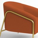 Ver mais imagens de Poltrona Sala Industrial Alta Dourado Kit 2 Stella Bouclê D03 - D’Rossi