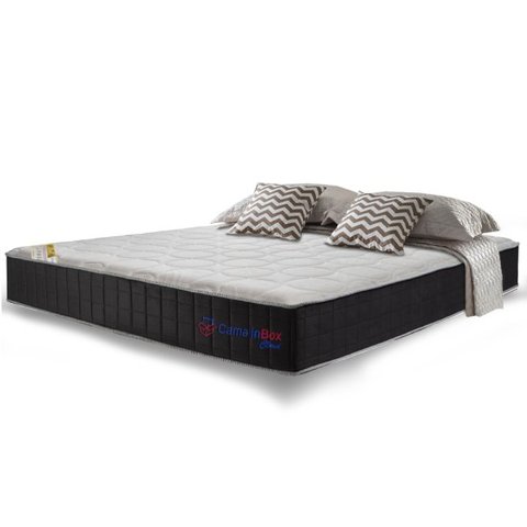 Colchão Casal com Molas Ensacadas Cama Inbox Cloud Cinza 138x188x28