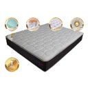 Ver imagem 3 de Colchão Casal com Molas Ensacadas Cama Inbox Cloud Cinza 138x188x28