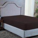 Ver imagem 1 de Lençol Super King 400 Fios Poliéster Ultra Macio com Elástico Avulso:marrom